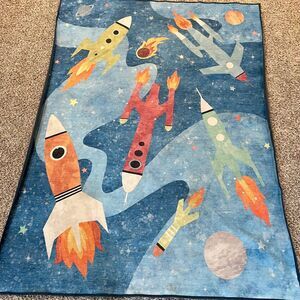 5x7 Kids Outer Space Ruggable Rug
